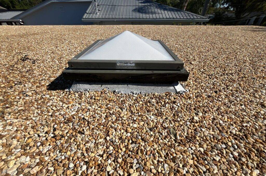 up close of BUR roof